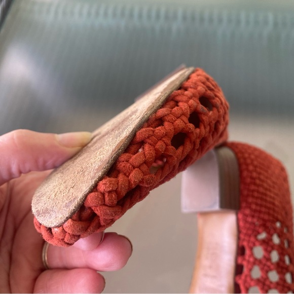 SÉZANE—‘Low Laura’ court shoes. Size 39. Beautiful Rustic Red, braided suede 🌺 - Picture 16 of 16